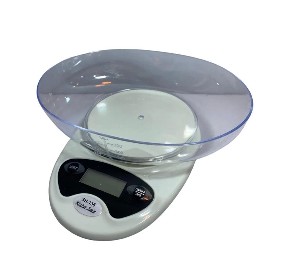 Hazneli Mutfak Terazisi SH-136 - 5 Kg Hassas Dijital Tartı ( Bayi Depom ) Hazneli Mutfak Terazisi SH-136 - 5 Kg Hassas Dijital Tartı ( Bayi Depom )