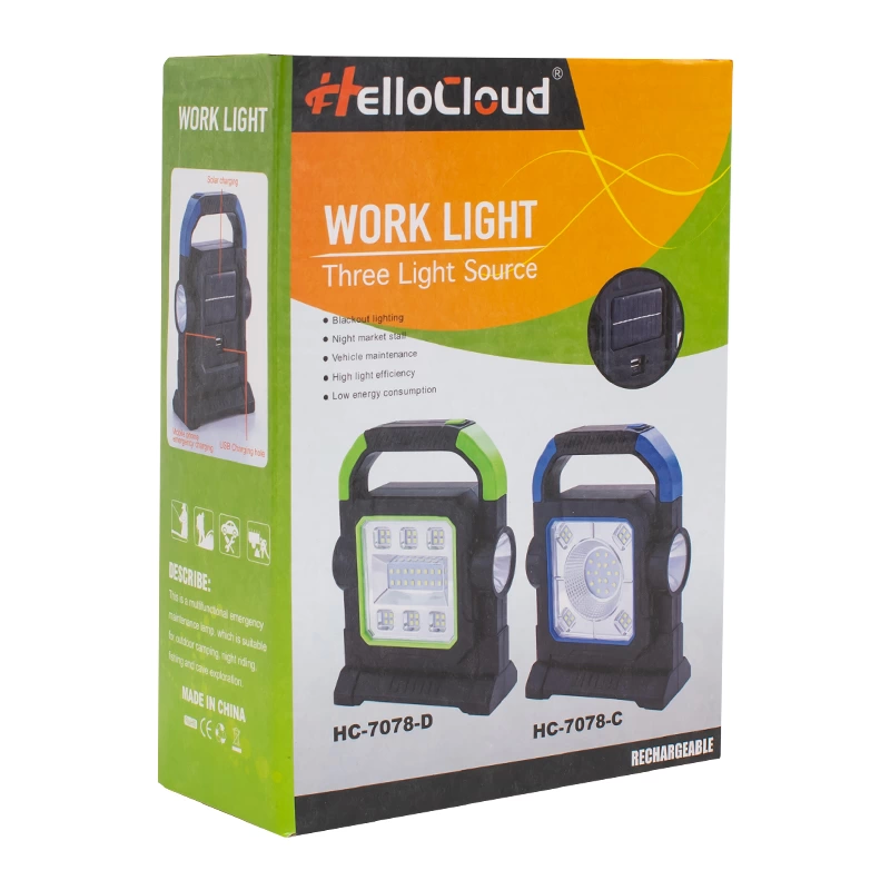HC-7078-C 3 Çalışma Modlu Cob Ledli Solar Taşınabilir Şarjlı Solar Lamba ( Bayi Depom ) HC-7078-C 3 Çalışma Modlu Cob Ledli Solar Taşınabilir Şarjlı Solar Lamba ( Bayi Depom )