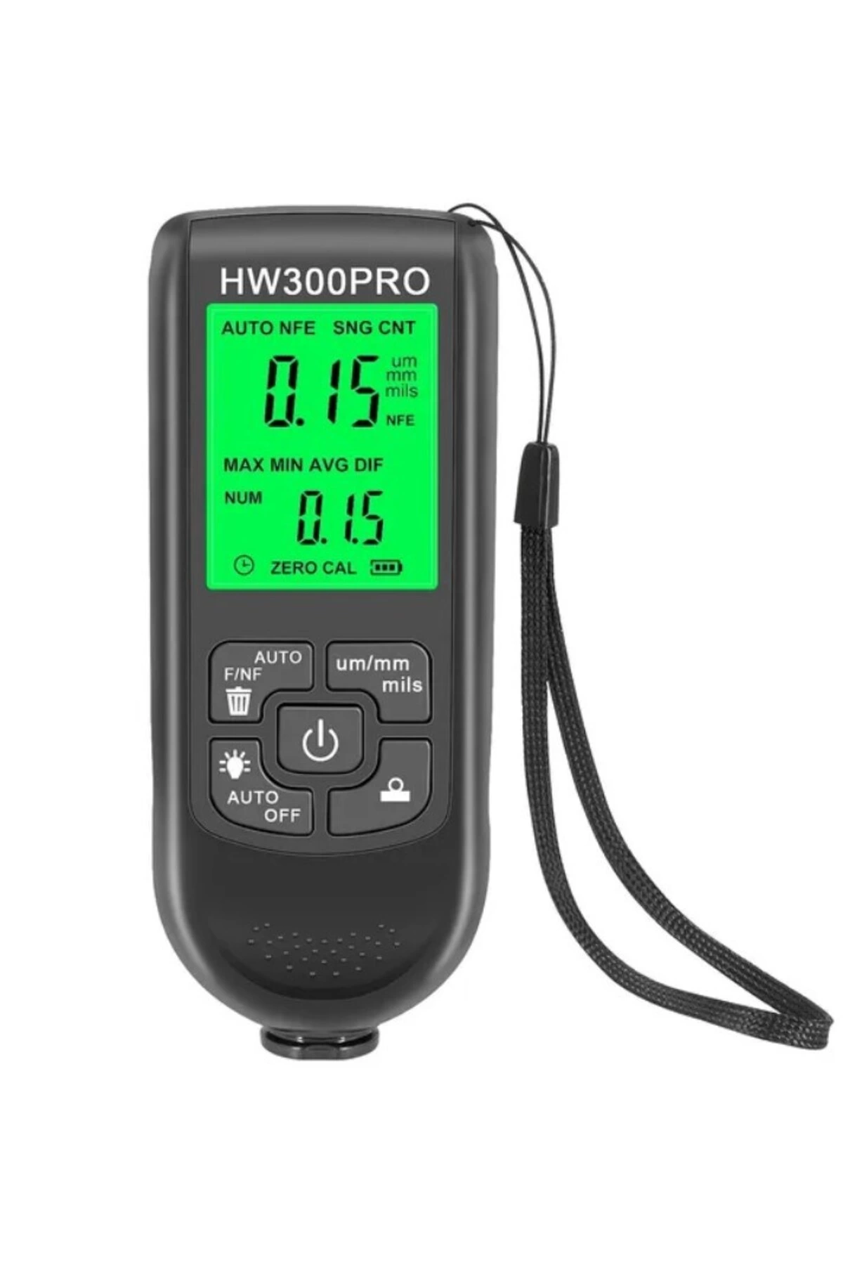 HW-300PRO Oto Boya Kalınlık Ölçer 0-2000µm Fe & NFe Kaplama Kalınlık Test Cihazı ( Bayi Depom )