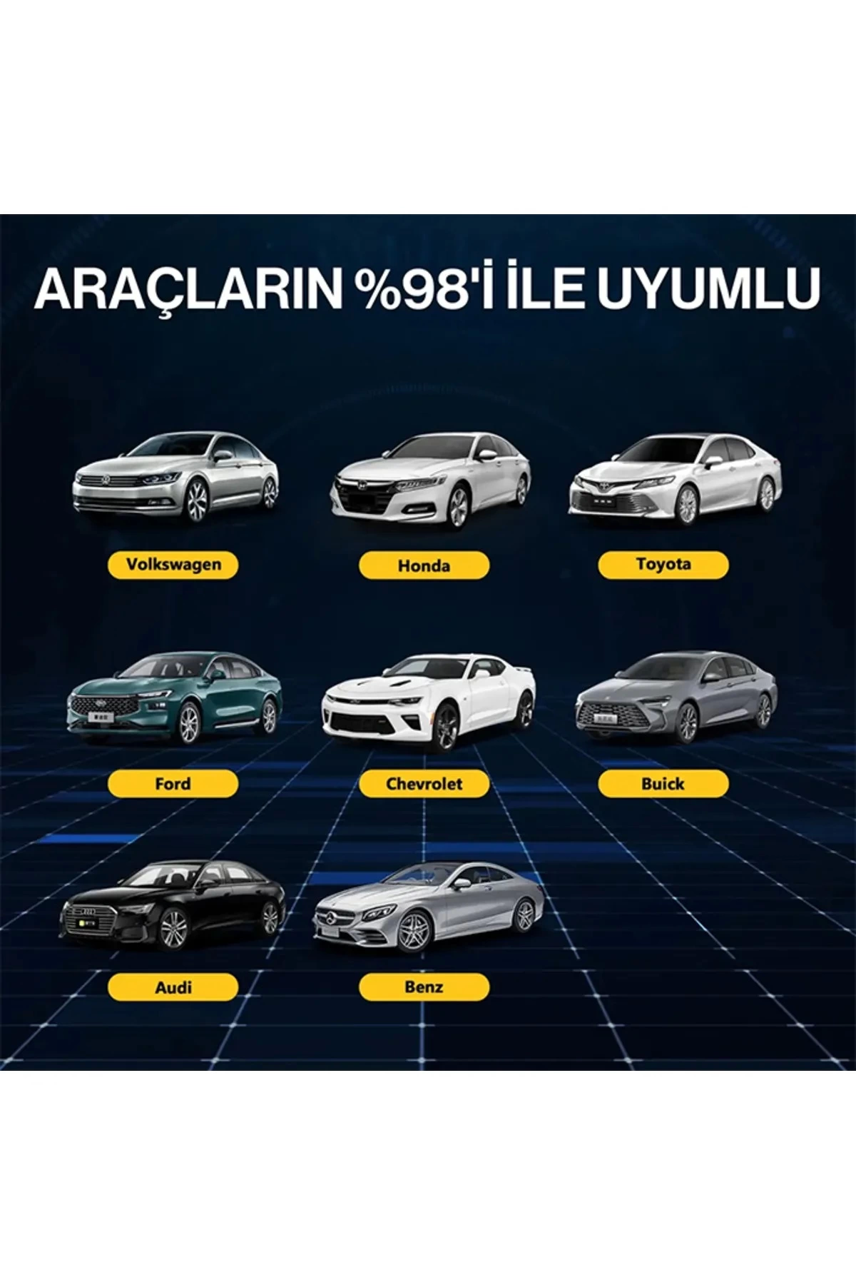 Kablosuz CarPlay & Android Auto Adaptörü - Apple ve Android Cihazlar İçin Evrensel Wireless Carplay Çevirici ( Bayi Depom )