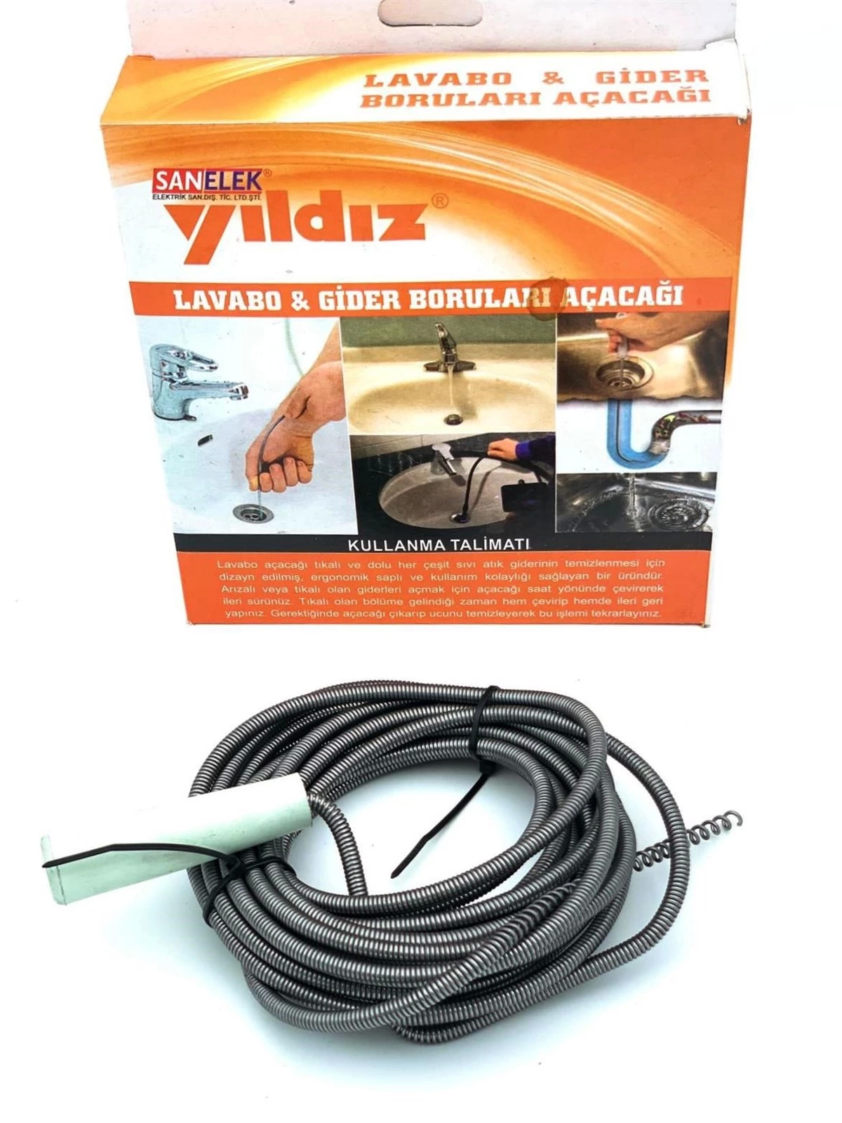 Lavabo ve Gider Boru Açacağı Lavabo Tıkanıklık Açma Sustası 3 Metre ( Bayi Depom ) Lavabo ve Gider Boru Açacağı Lavabo Tıkanıklık Açma Sustası 3 Metre ( Bayi Depom )