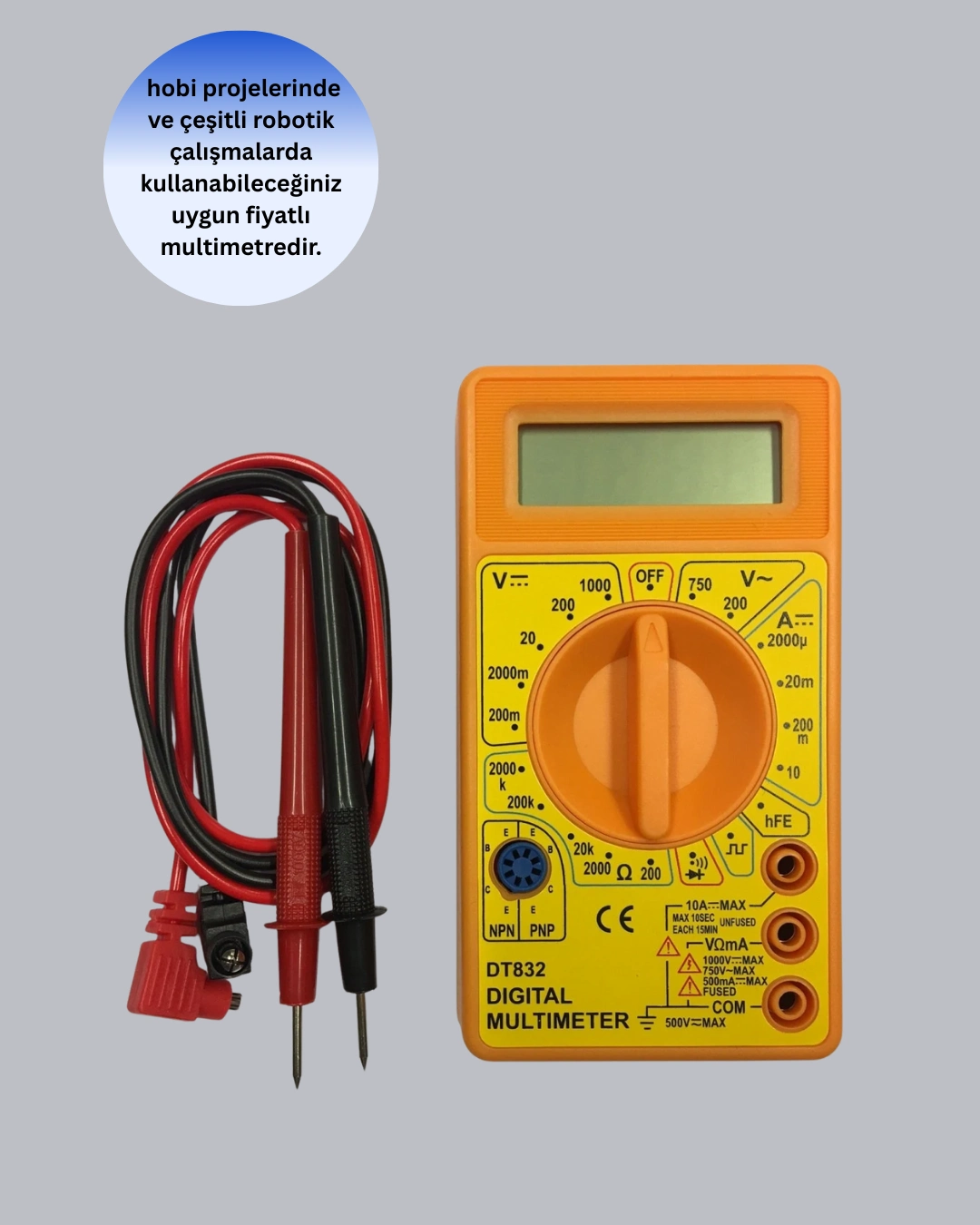 LCD Ekranlı Dijital Ölçü Aleti Ev ve Atölye Kullanımı Yeni Nesil ( Bayi Depom )