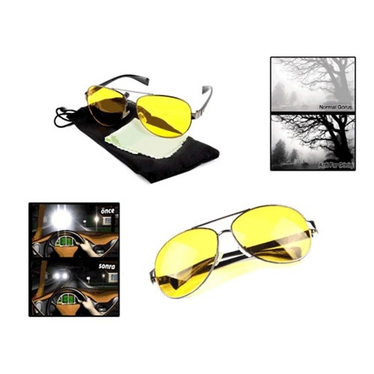 Metal Çerçeveli Anti Far Gece Görüş Gözlüğü (damla Modeli) ( Bayi Depom ) Metal Çerçeveli Anti Far Gece Görüş Gözlüğü (damla Modeli) ( Bayi Depom )