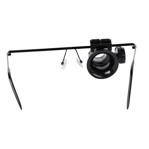 Nikula-Gözlük Model 20x16mm Optik Lens Led ışık Monoküler Büyüteç ( Bayi Depom )