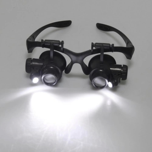 Nikula-Gözlük Modeli 10x 15x 20x 25x Lens,2led ışıklı,büyüteç ( Bayi Depom )