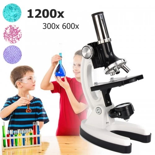 Nikula-Mikroskop Taşınabilir Set 28 Parça Eğitim Mikroskop Kiti 300x 600x Ve 1200x çocuklara ( Bayi Depom )