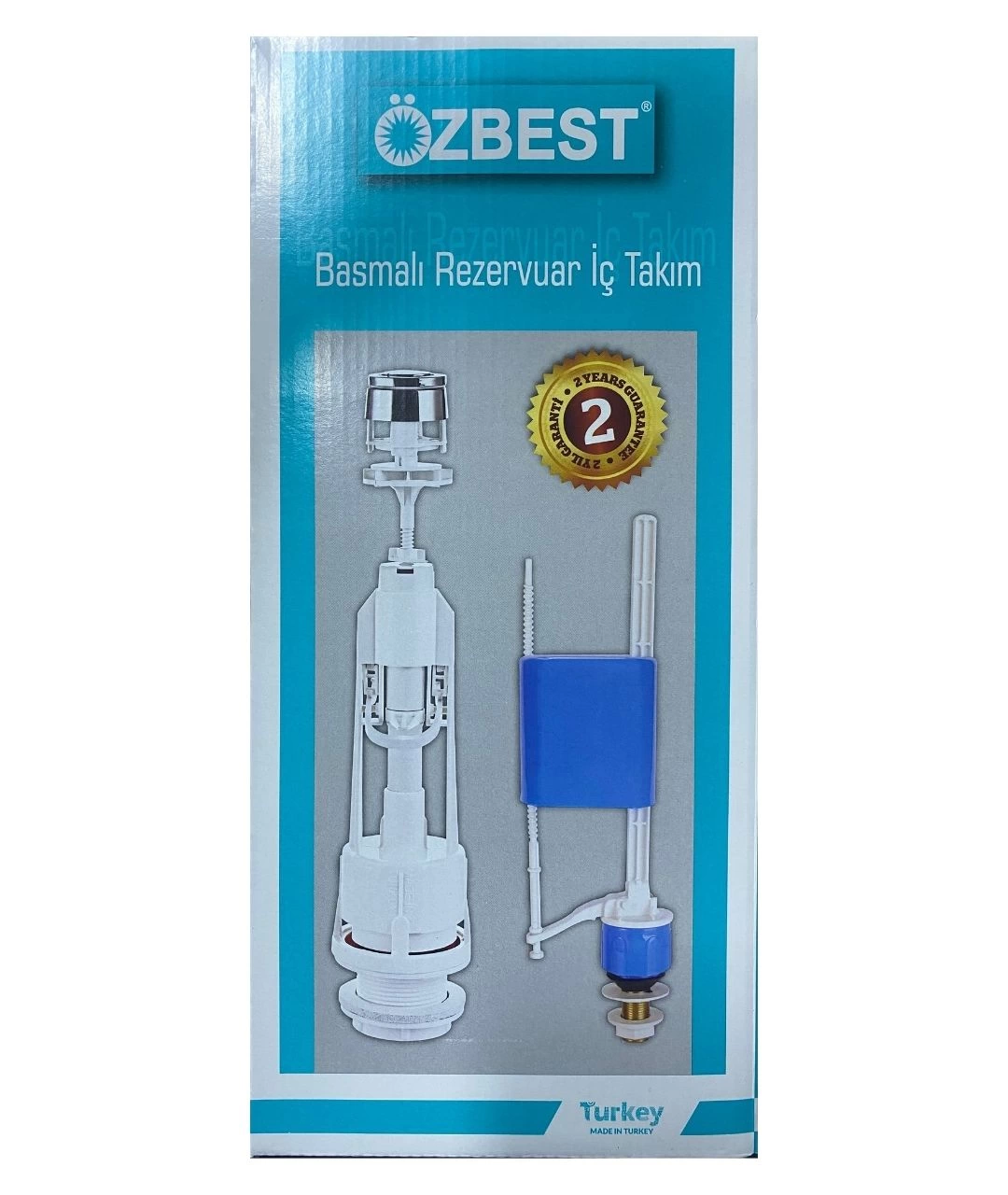 Özbest Su Tasarruflu Basmalı Klozet Rezervuar İç Takımı - Uyumlu ve Dayanıklı ( Bayi Depom ) Özbest Su Tasarruflu Basmalı Klozet Rezervuar İç Takımı - Uyumlu ve Dayanıklı ( Bayi Depom )