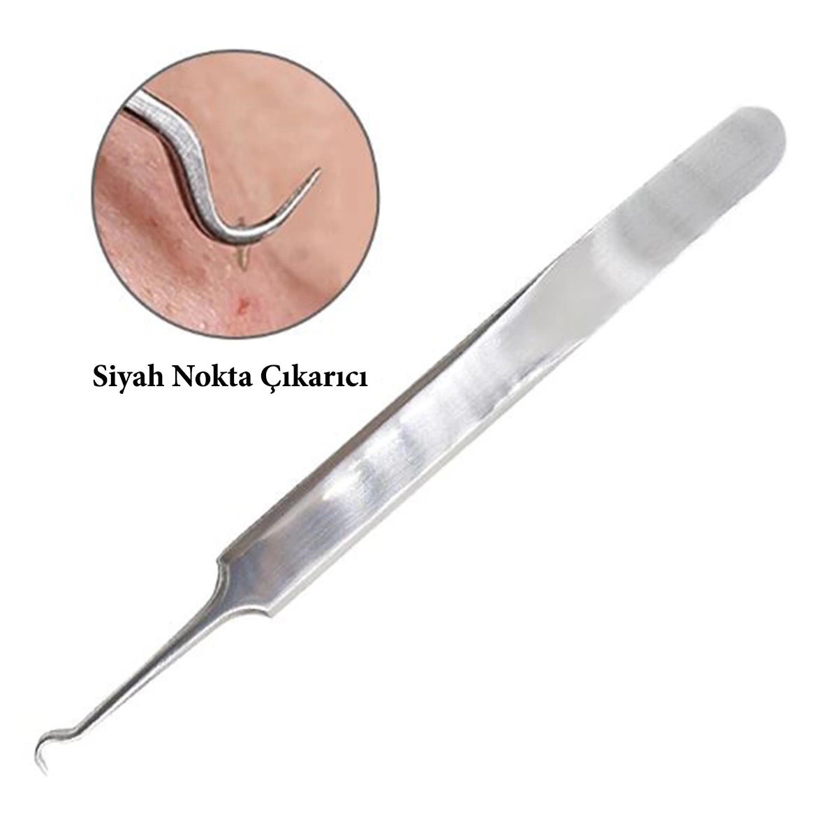 Paslanmaz Çelik Siyah Nokta Sivilce ve Akne Temizleyici Set 3'lü Kit ( Bayi Depom )