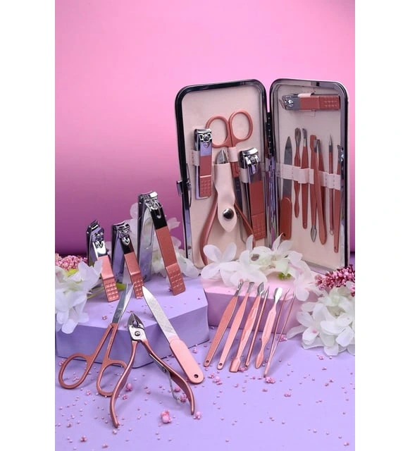 Profesyonel Çantalı Tırnak Bakım Manikür Seti Pembe Renk 12 Parça ( Bayi Depom ) Profesyonel Çantalı Tırnak Bakım Manikür Seti Pembe Renk 12 Parça ( Bayi Depom )