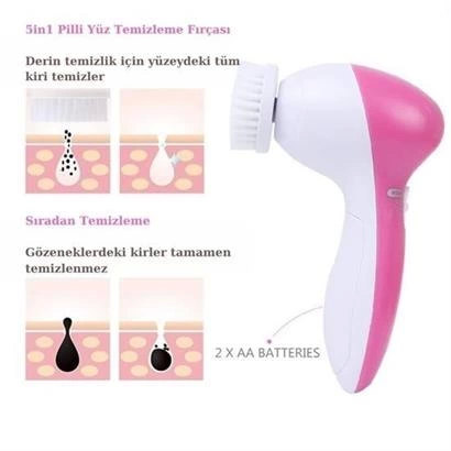 Pilli Yüz Cilt Temizleme Cihazı Siyah Nokta Peeling Fırça Seti Vücut Yüz Bakımı Masaj Aleti ( Bayi Depom ) Pilli Yüz Cilt Temizleme Cihazı Siyah Nokta Peeling Fırça Seti Vücut Yüz Bakımı Masaj Aleti ( Bayi Depom )