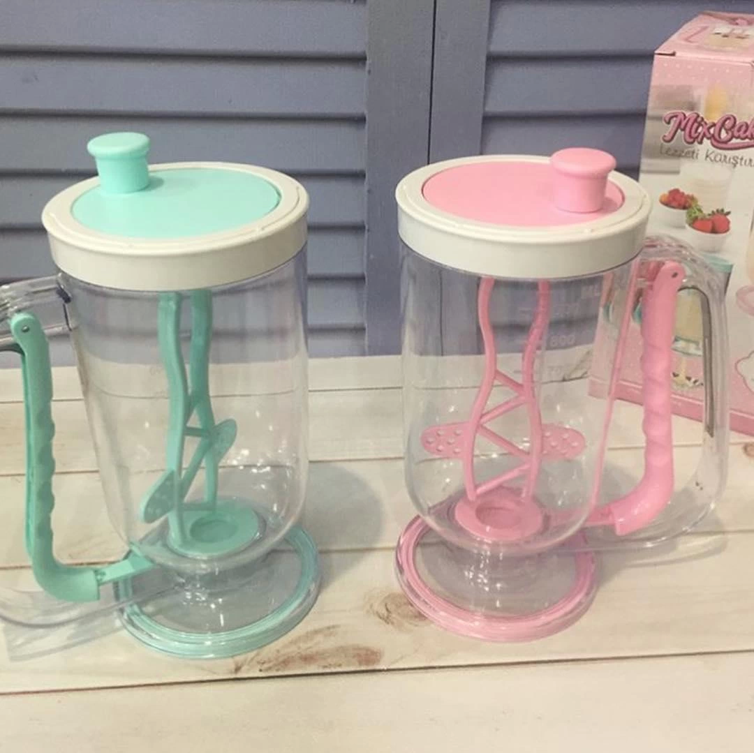 Pratik Ölçekli Kolay Pankek Kek Krep Akıtma Yapma Makinesi Karıştırıcı ( Bayi Depom )