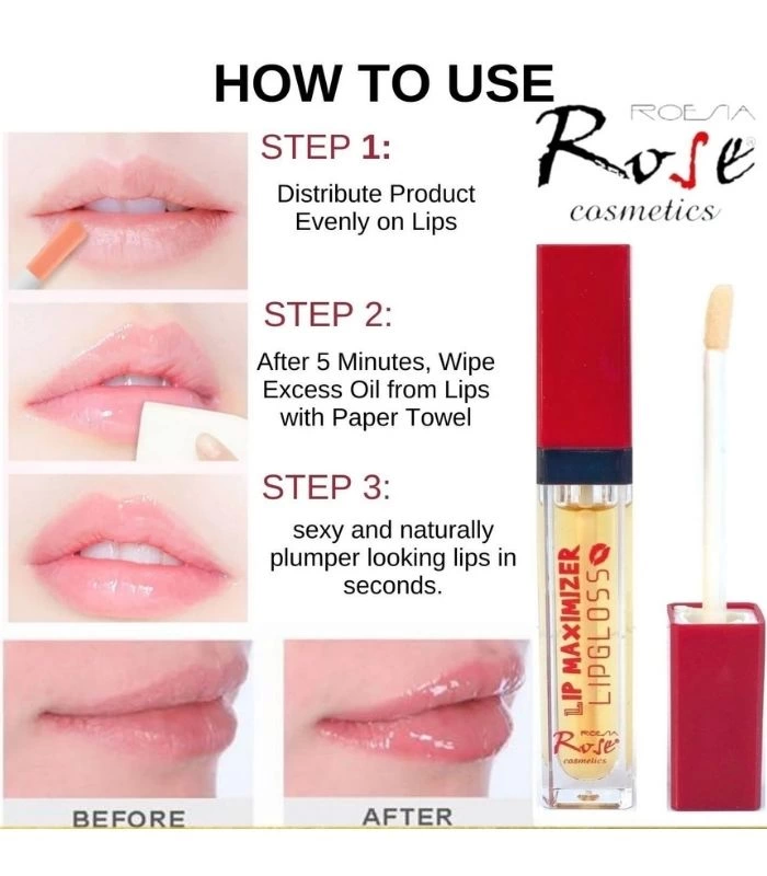 Rose Cosmetics Dudak Dolgunlaştırıcı Doğal Görünüm Dudak Parlatıcısı ( Bayi Depom )