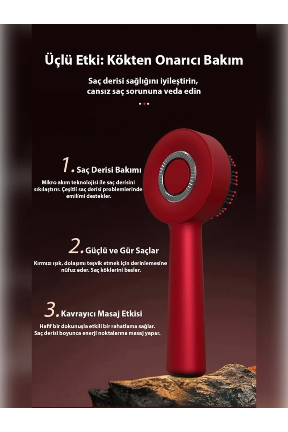 Şarjlı Ve Titreşimli Saç Masaj Tarağı Bakım Yağı Hazneli Fırça ( Bayi Depom ) Şarjlı Ve Titreşimli Saç Masaj Tarağı Bakım Yağı Hazneli Fırça ( Bayi Depom )