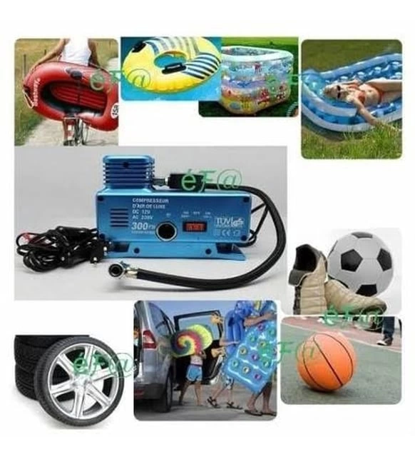 220 Volt-12 Volt 250 Psi Geniş Uygulama Yelpazesi Kompresör Lastik Hava Şişirme Oto Pompası ( Bayi Depom )