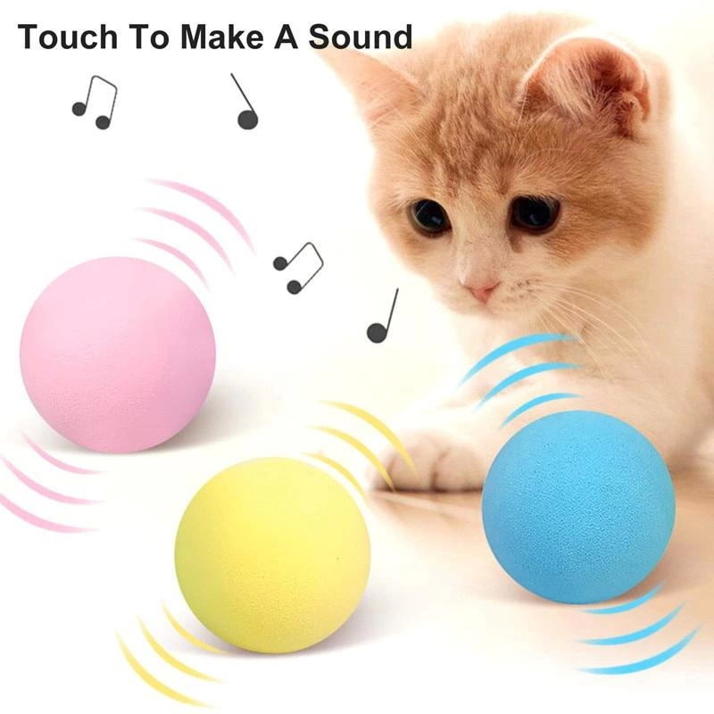 Sesli ve Akıllı Kedi Oyuncak Topu - 50 mm, Hayvan Sesli, Eğlenceli Kedi Oyuncağı ( Bayi Depom ) Sesli ve Akıllı Kedi Oyuncak Topu - 50 mm, Hayvan Sesli, Eğlenceli Kedi Oyuncağı ( Bayi Depom )