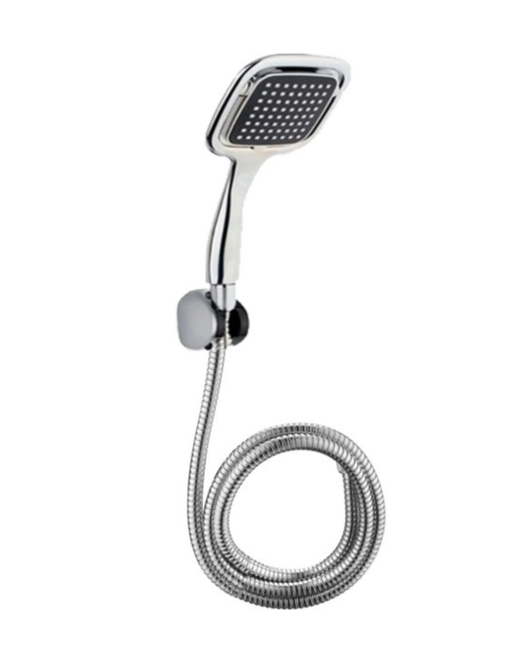 Siyah Duş Seti El Duşu Başlığı Spiral Hortum ve Duvar Askısı Banyo Duş Seti ( Bayi Depom )