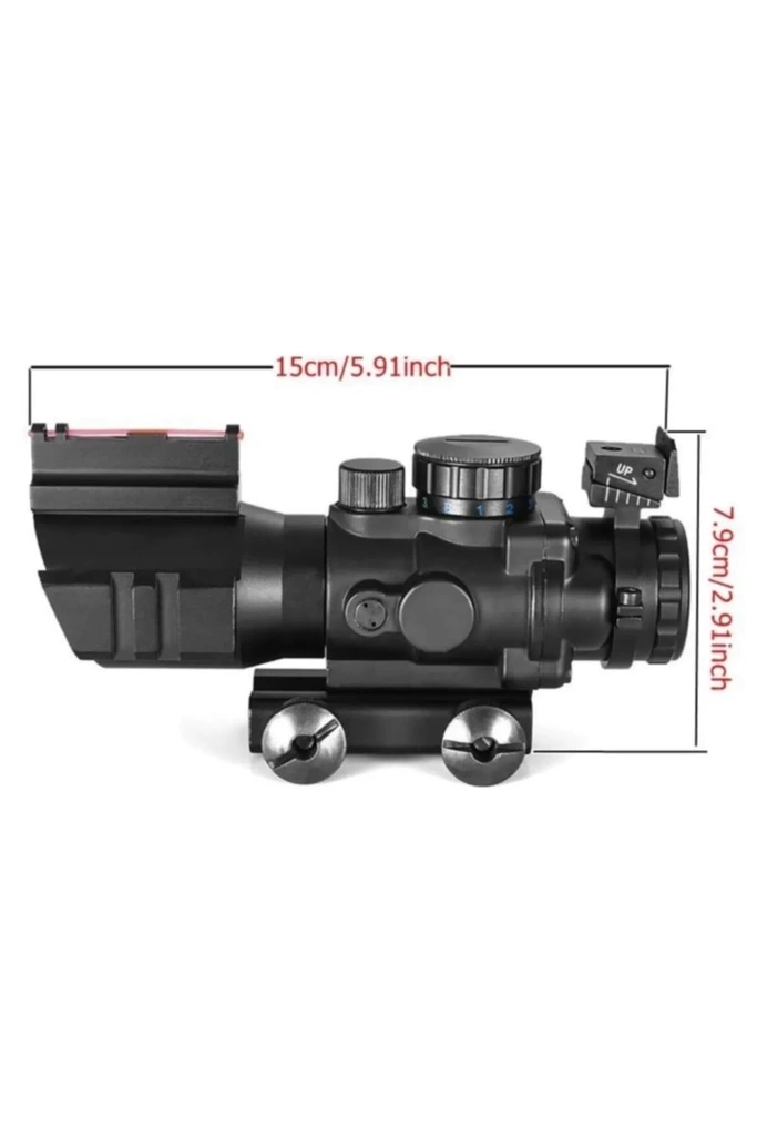 SPIKE 4X32 Kırmızı Işıklı  Dürbünü 4x32 ( Bayi Depom )