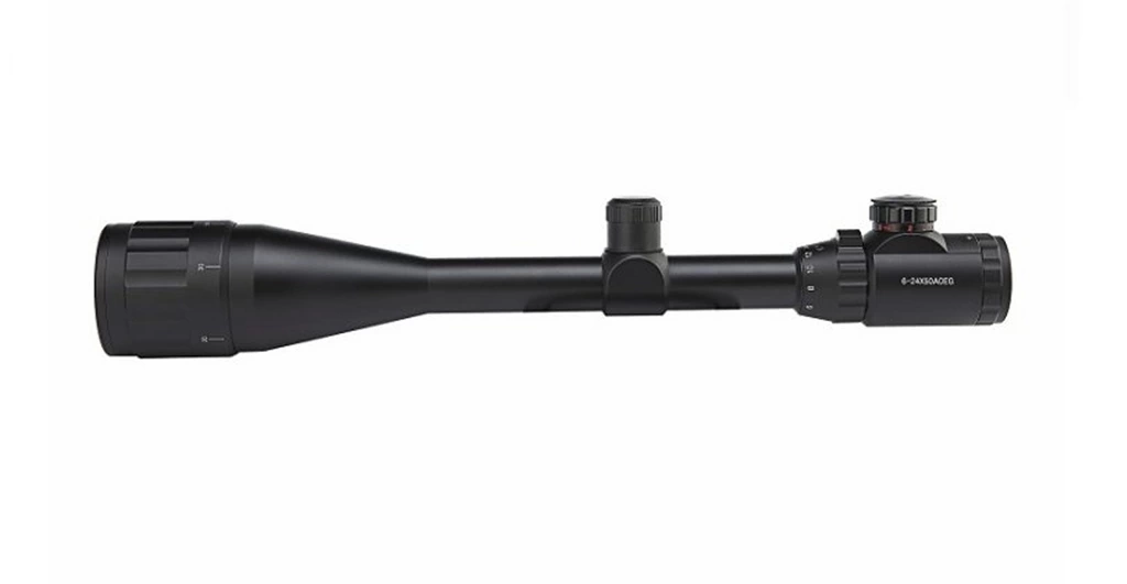 6-24x50 Aoe  Dürbünü çift Işık Kırmızı,yeşil Kaynaklı Zoomlu ( Bayi Depom )
