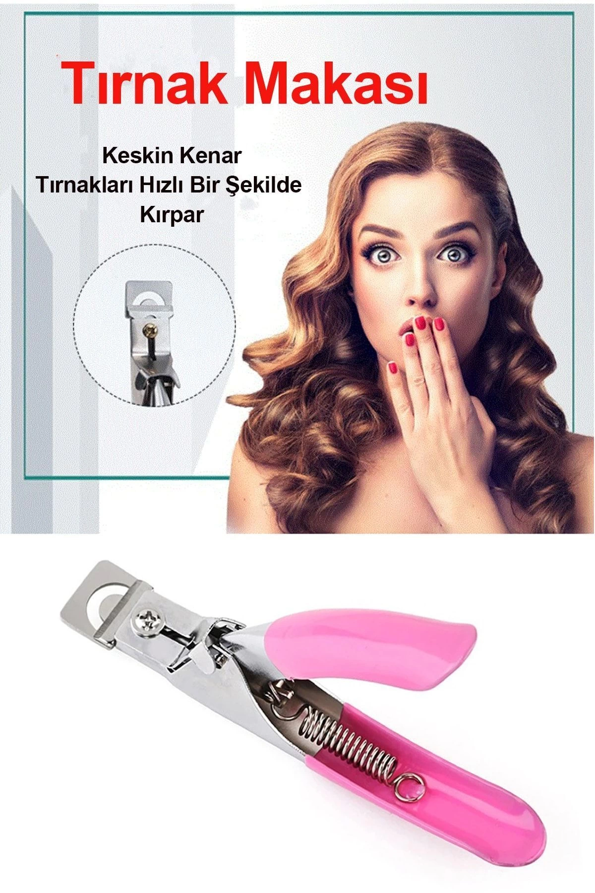 Takma Tırnak Protez Tırnak Pens Kesici Ayarlayıcı Giyotin ( Bayi Depom )