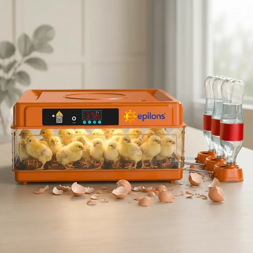Tam Otomatik Kuluçka Makinesi 130 Yumurta Kapasiteli - Akıllı Isı ve Nem Kontrollü, Ayarlanabilir Viyol, Otomatik Su Sistemli ( Bayi Depom )