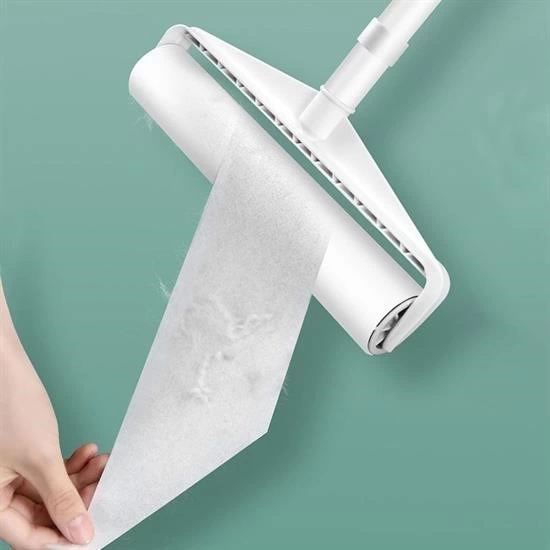 Pratik Temizlik İçin Yapışkanlı Tüy Rulosu 24 Cm Teleskopik Uzayabilen Saplı 2 Yedekli ( Bayi Depom )
