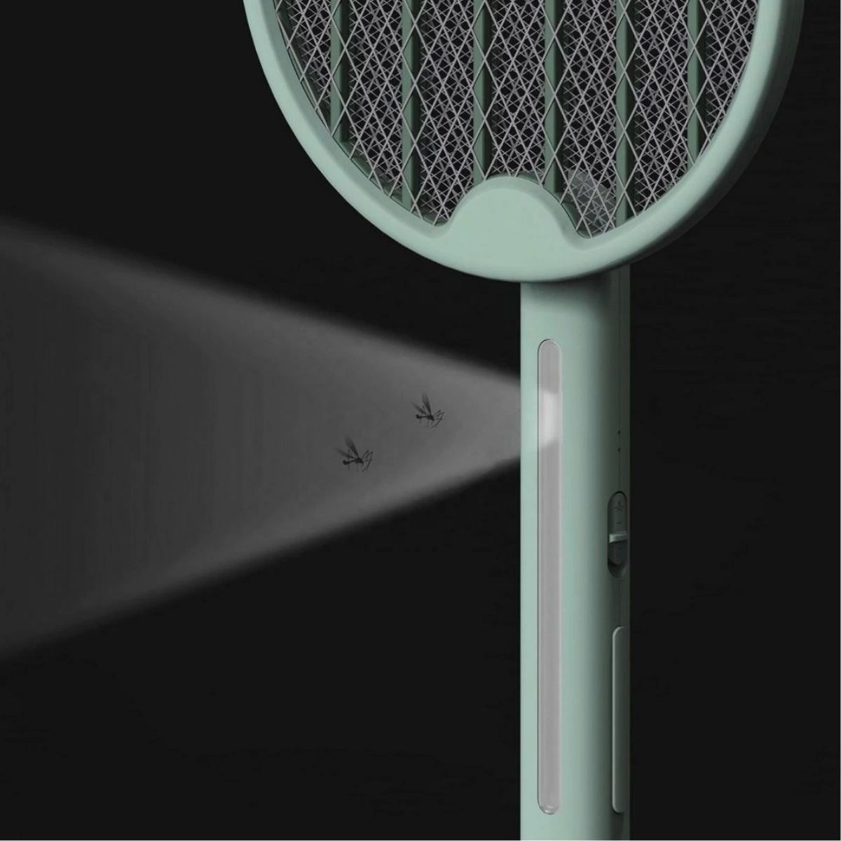 Tenis Raketi Tipi Masaüstü Olabilen Gece Lambalı Sinek Kovucu,öldürücü Raket ( Bayi Depom )