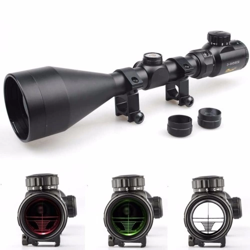 3-9x56eg  Dürbünü çift Işık Kırmızı,yeşil Kaynaklı Zoomlu ( Bayi Depom )