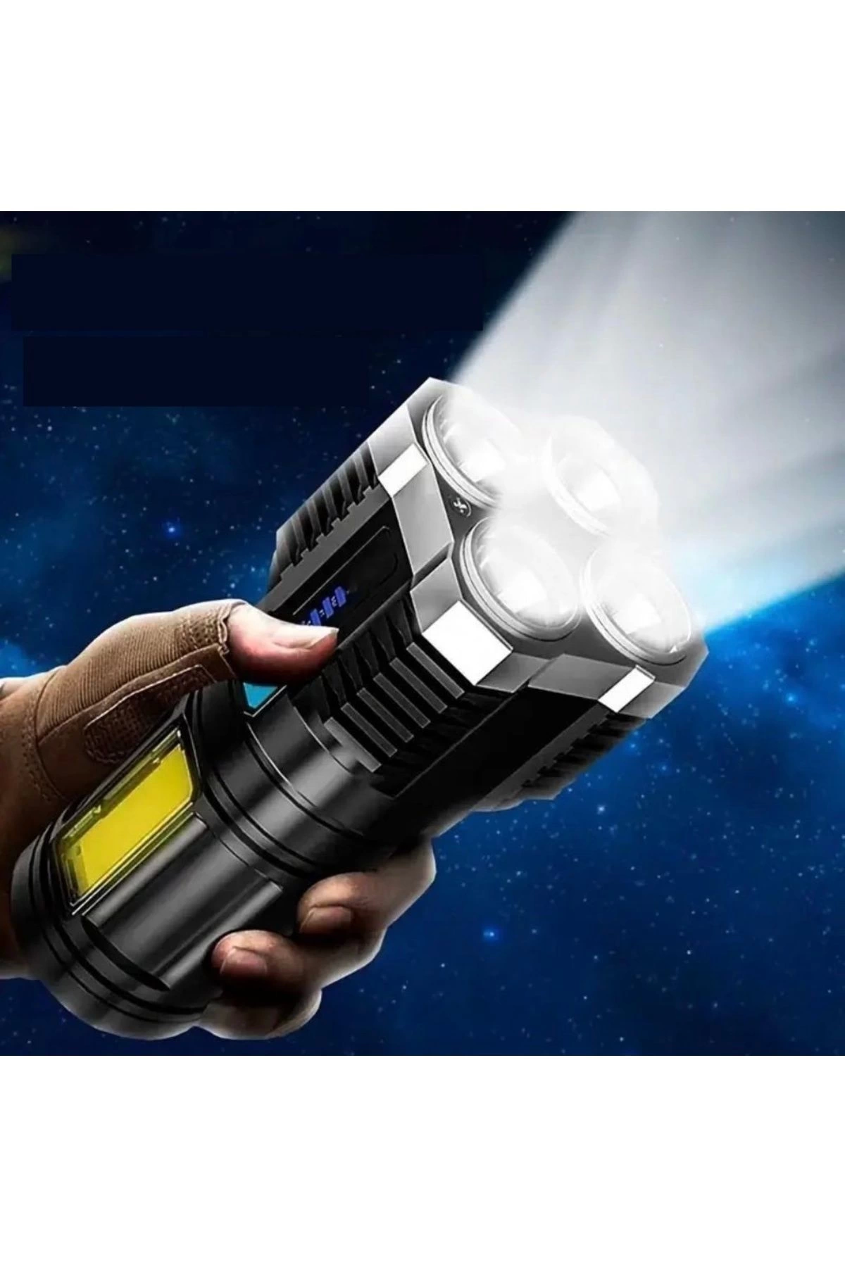 Ultra Parlak El Feneri Usb Şarj 4 Led+Yan Cob Led Taktik Günlük Hayat Kamp Avcılık El Feneri ( Bayi Depom ) Ultra Parlak El Feneri Usb Şarj 4 Led+Yan Cob Led Taktik Günlük Hayat Kamp Avcılık El Feneri ( Bayi Depom )
