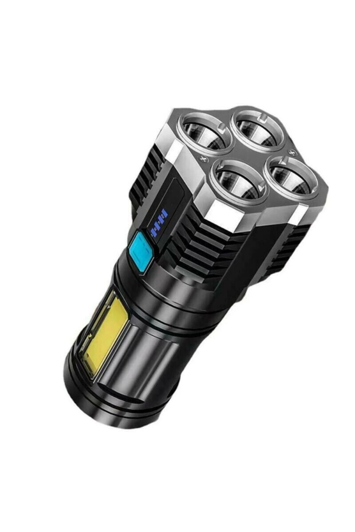Ultra Parlak El Feneri Usb Şarj 4 Led+Yan Cob Led Taktik Günlük Hayat Kamp Avcılık El Feneri ( Bayi Depom ) Ultra Parlak El Feneri Usb Şarj 4 Led+Yan Cob Led Taktik Günlük Hayat Kamp Avcılık El Feneri ( Bayi Depom )