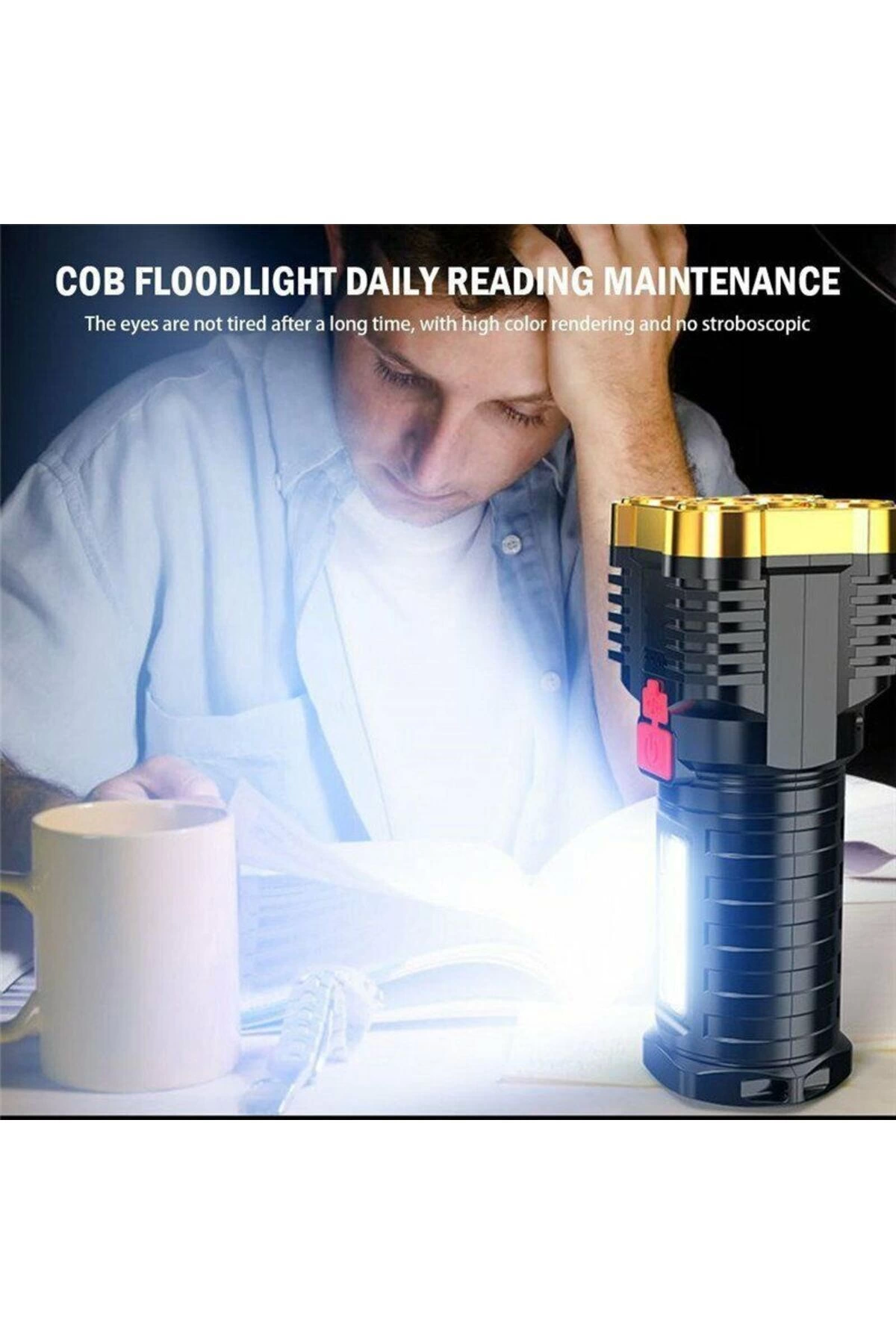 Ultra Parlak El Feneri Usb Şarj 4 Led+Yan Cob Led Taktik Günlük Hayat Kamp Avcılık El Feneri ( Bayi Depom ) Ultra Parlak El Feneri Usb Şarj 4 Led+Yan Cob Led Taktik Günlük Hayat Kamp Avcılık El Feneri ( Bayi Depom )