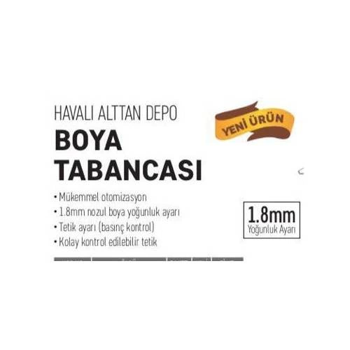 W-77g Havalı Alttan Depolu Boya Fıskiyesi Aparatı 1.8mm ( Bayi Depom ) W-77g Havalı Alttan Depolu Boya Fıskiyesi Aparatı 1.8mm ( Bayi Depom )