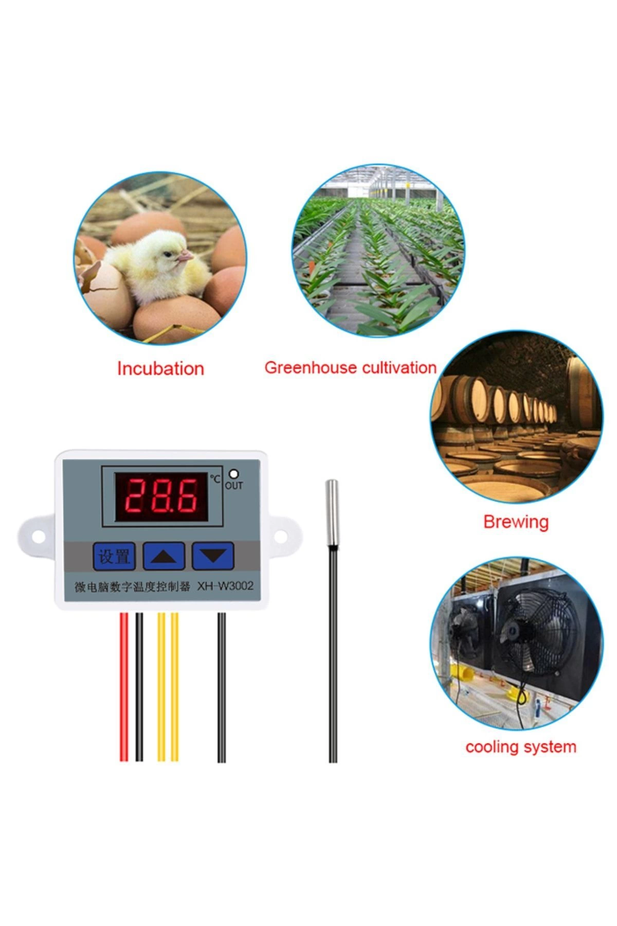 W3002-220v 10a Dijital Termostat Kuluçka Makinalarına Uygun Hassas ( Bayi Depom )