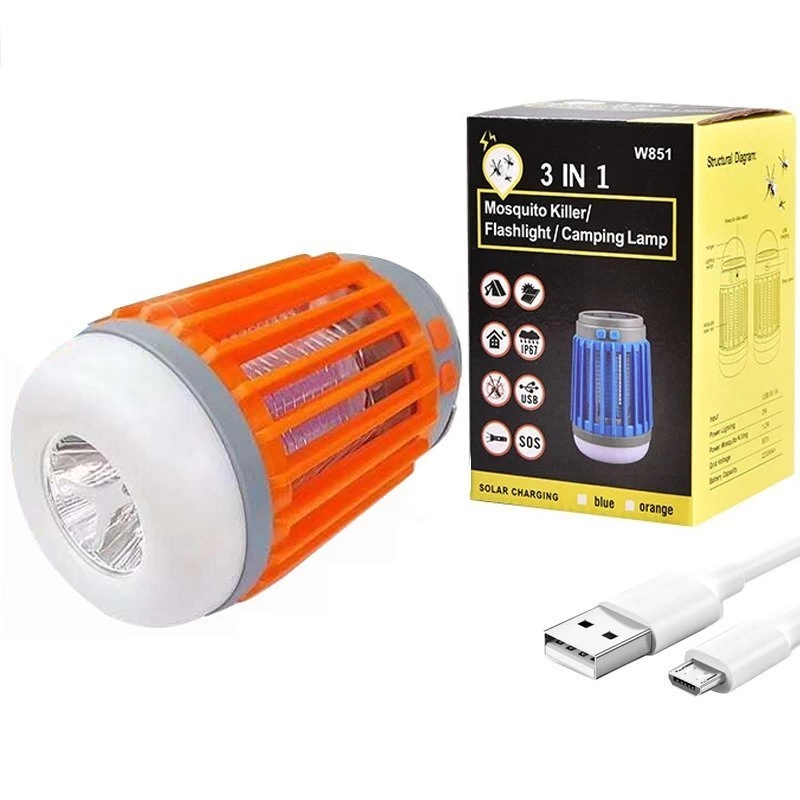 W851 Usbli Solar Sinek Öldürücü Özellikli 3ın1 Kamp Feneri ( Bayi Depom )