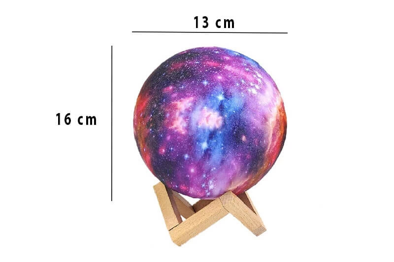Dekoratif Yerküre Renkli 15 Cm Pilli ( Bayi Depom )