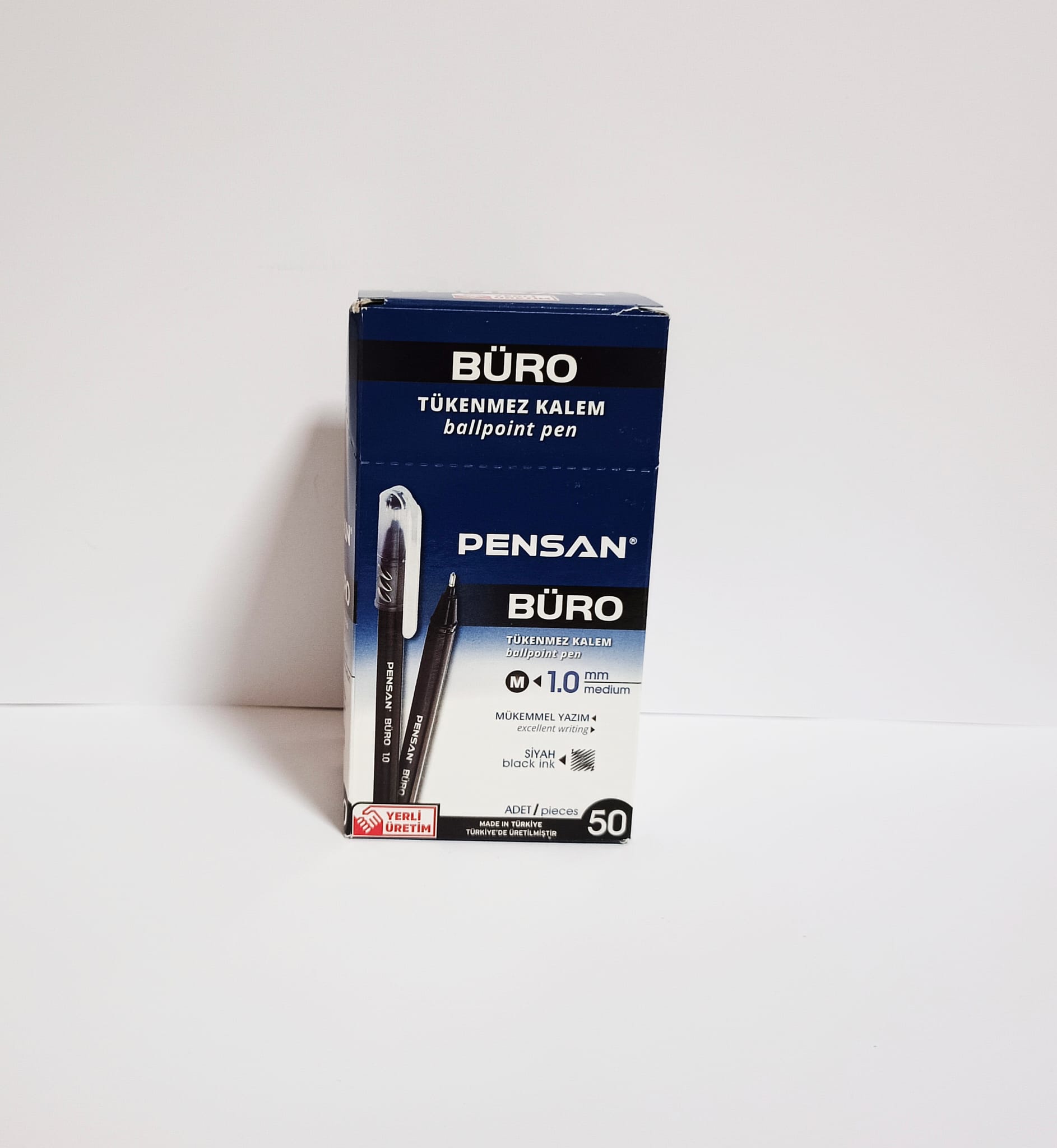 Tükenmez Kalem Pensan 2270 1mm Siyah 50`li