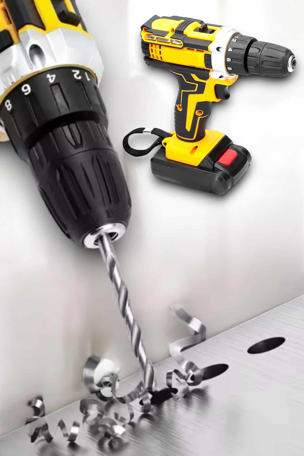Metal Dişli 24W Akülü Matkap -Çift Bataryalı ve LED Çalışma Işığı ile Tam Set - Bayi Depom
