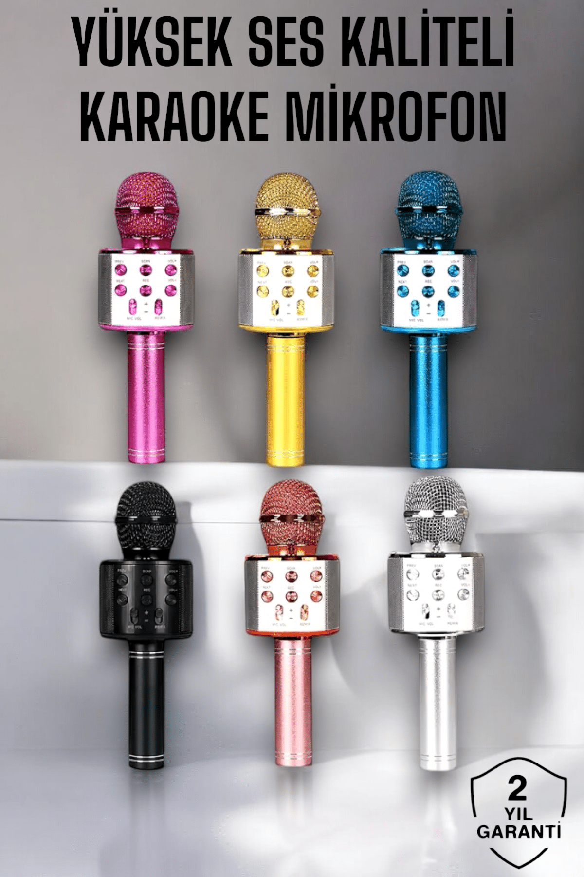 Kablosuz Bluetooth Karaoke Mikrofon USB ve AUX Girişli, Yüksek Ses Kalitesi - Bayi Depom Kablosuz Bluetooth Karaoke Mikrofon USB ve AUX Girişli, Yüksek Ses Kalitesi - Bayi Depom