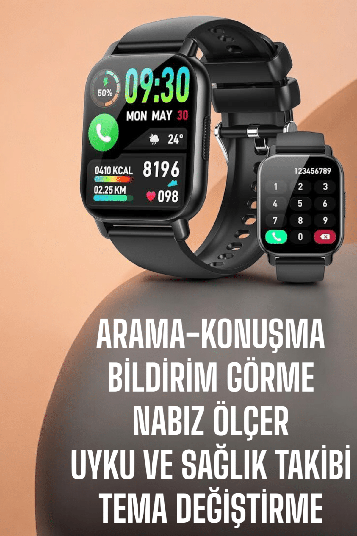 Yeni Nesil Akıllı Saat Arama Bildirimleri, Uyku & Kalp Atış Takibi - Bayi Depom
