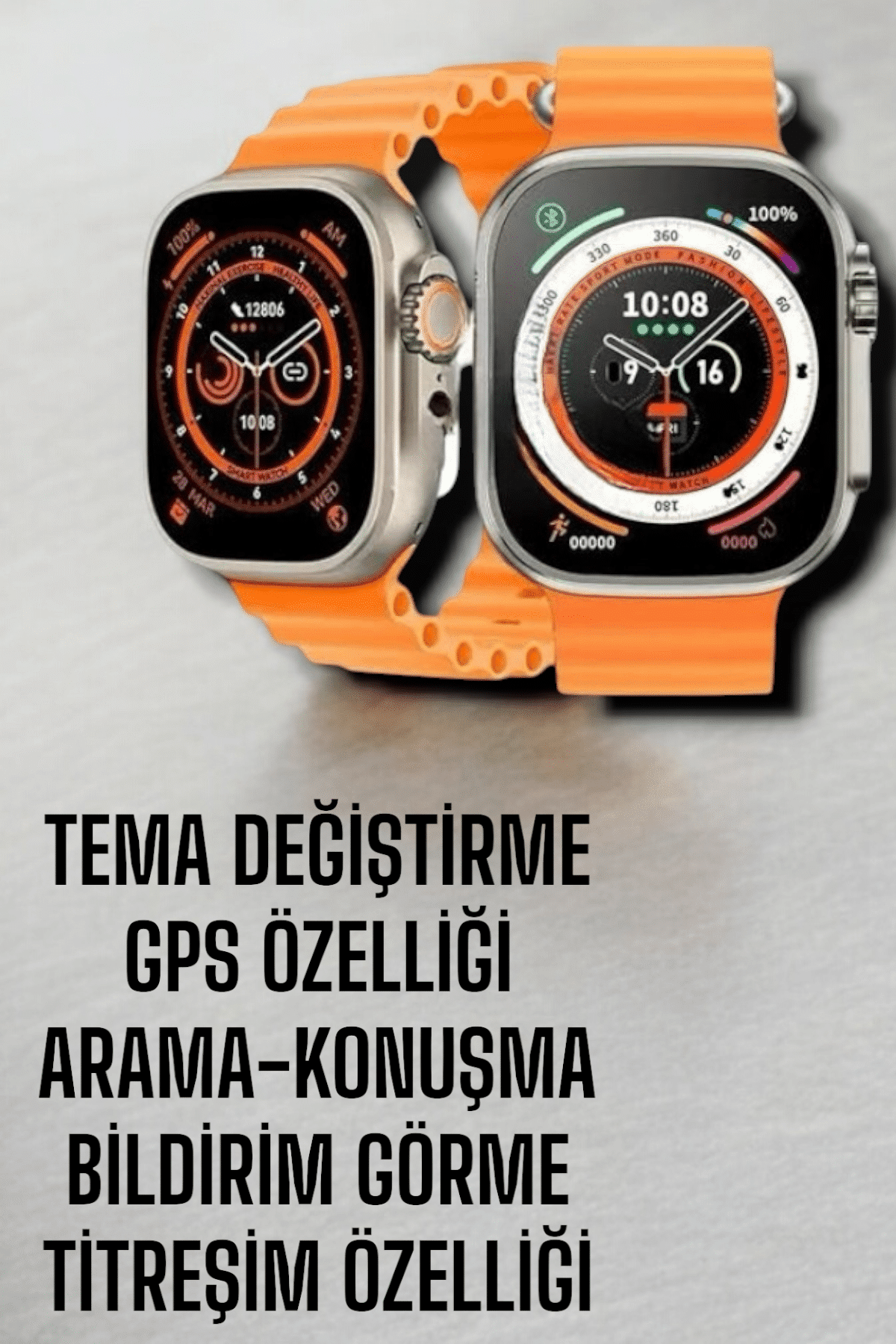 Suya ve Toza Dayanıklı 45 MM Akıllı Saat Bildirim ve Cevapsız Çağrı Görüntüleme - Bayi Depom Suya ve Toza Dayanıklı 45 MM Akıllı Saat Bildirim ve Cevapsız Çağrı Görüntüleme - Bayi Depom