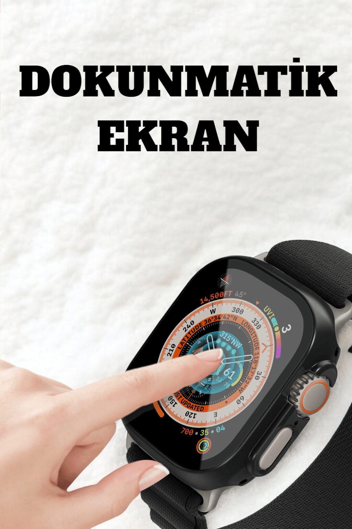 Uyku ve Nabız Takipli, Wireless Şarjlı Akıllı Saat Android ve iOS Uyumlu - Bayi Depom