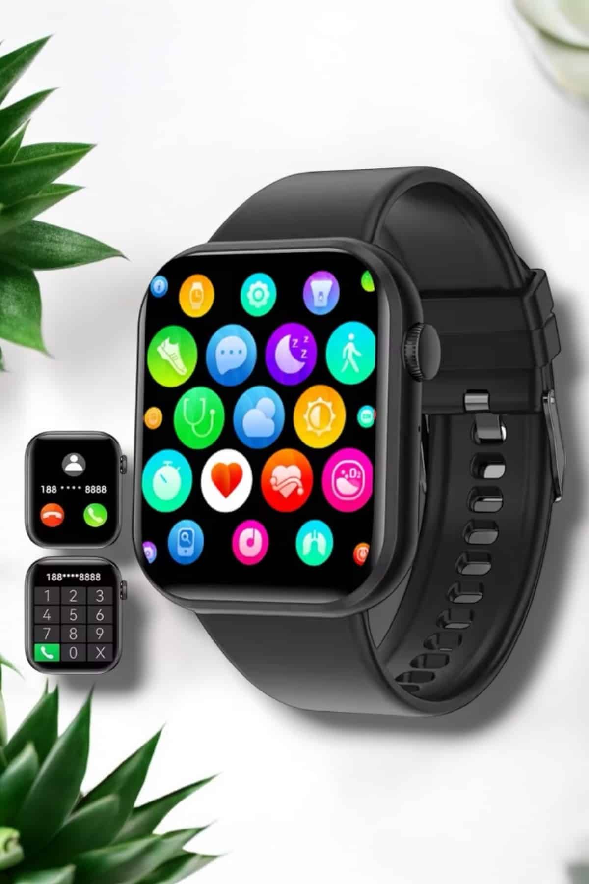 Akıllı Saat iOS ve Android ile Uyumlu Şık ve Çok Fonksiyonlu - Bayi Depom