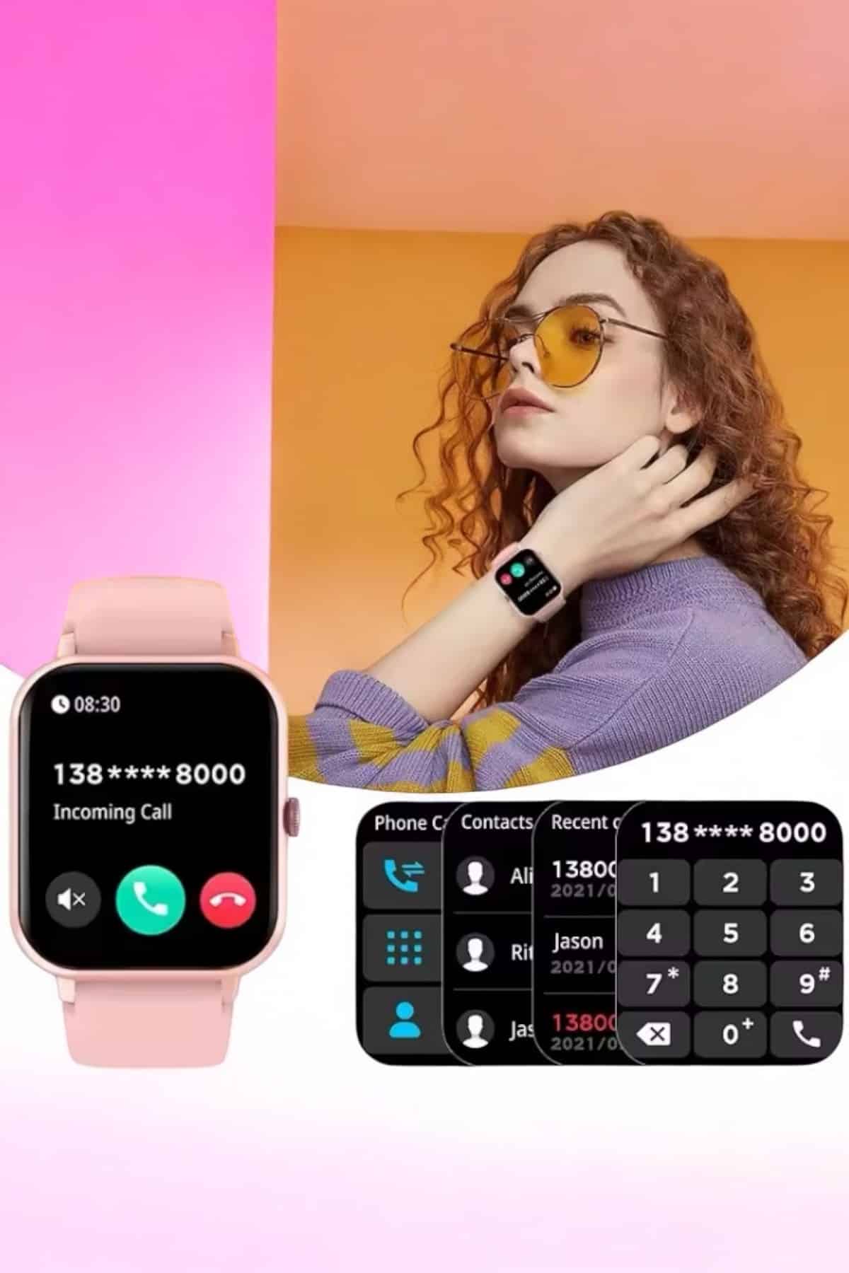 Akıllı Saat iOS ve Android ile Uyumlu Şık ve Çok Fonksiyonlu - Bayi Depom