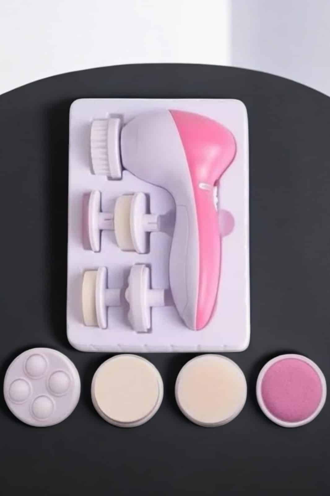 Taşınabilir Yüz Temizleme Cihazı Masaj, Peeling, Temizlik 5 Başlıklı - Bayi Depom