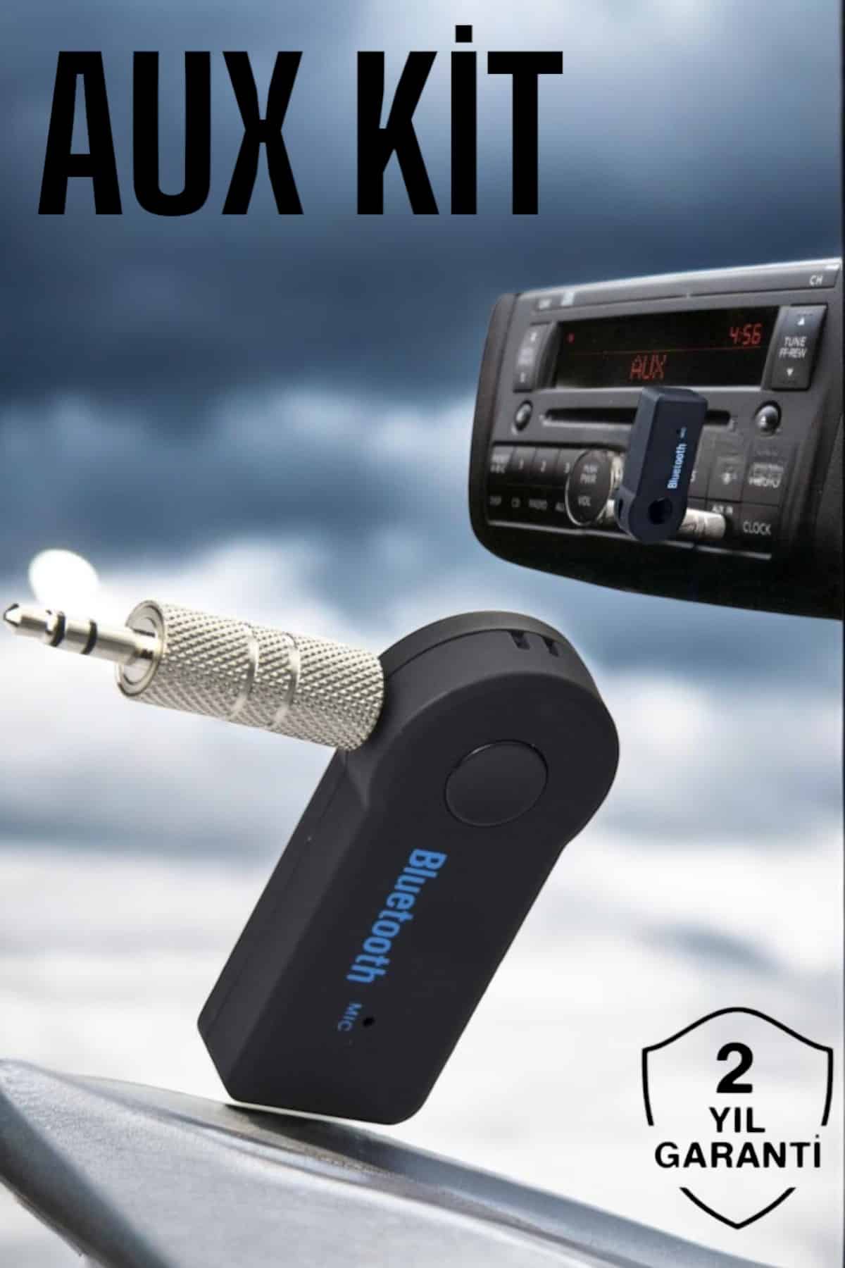 Tüm Araçlara Uyumlu Aux Car Bluetooth Kablosuz Araç Bağlantı Kiti - Bayi Depom Tüm Araçlara Uyumlu Aux Car Bluetooth Kablosuz Araç Bağlantı Kiti - Bayi Depom