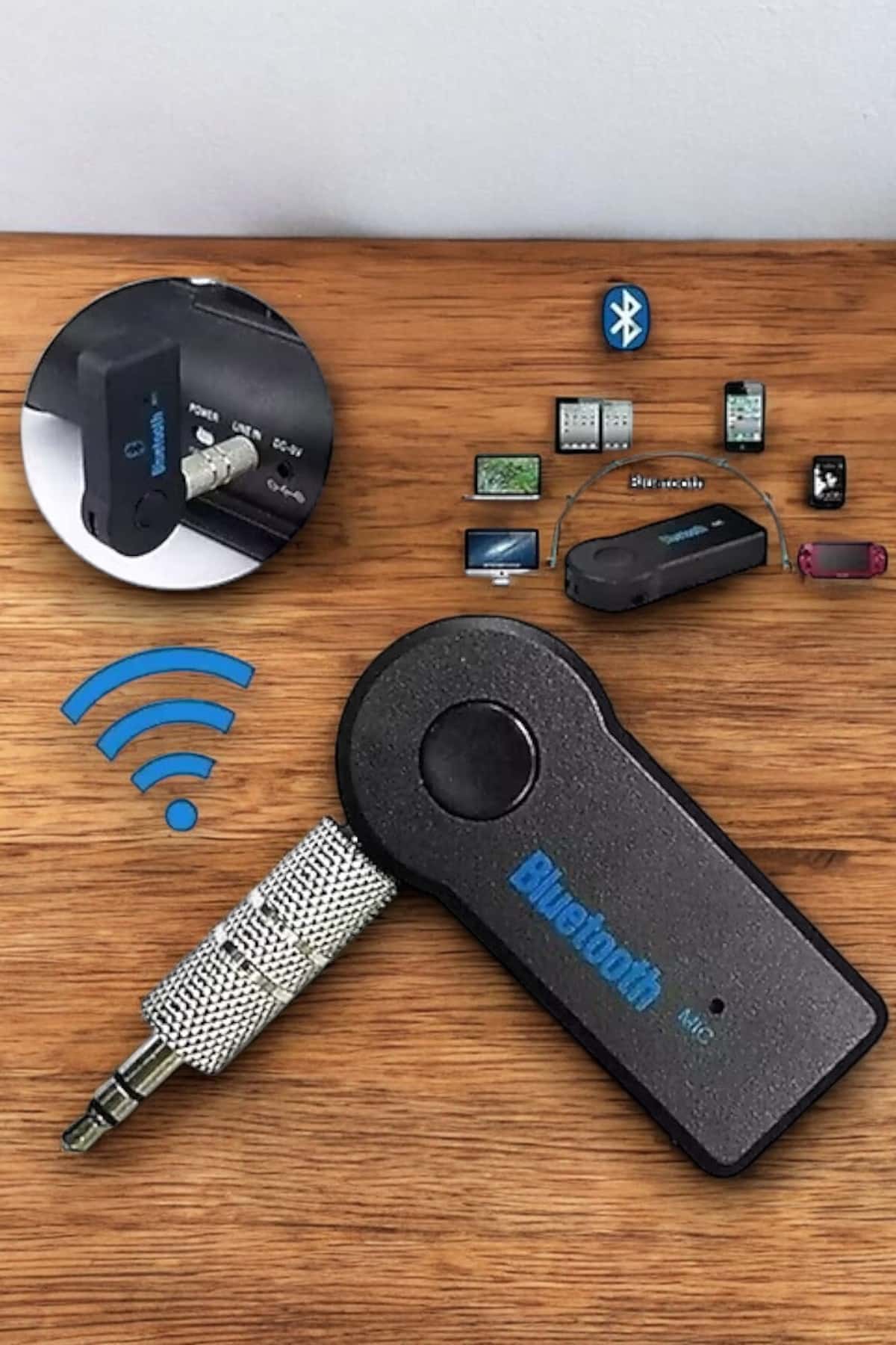 Tüm Araçlara Uyumlu Aux Car Bluetooth Kablosuz Araç Bağlantı Kiti - Bayi Depom Tüm Araçlara Uyumlu Aux Car Bluetooth Kablosuz Araç Bağlantı Kiti - Bayi Depom