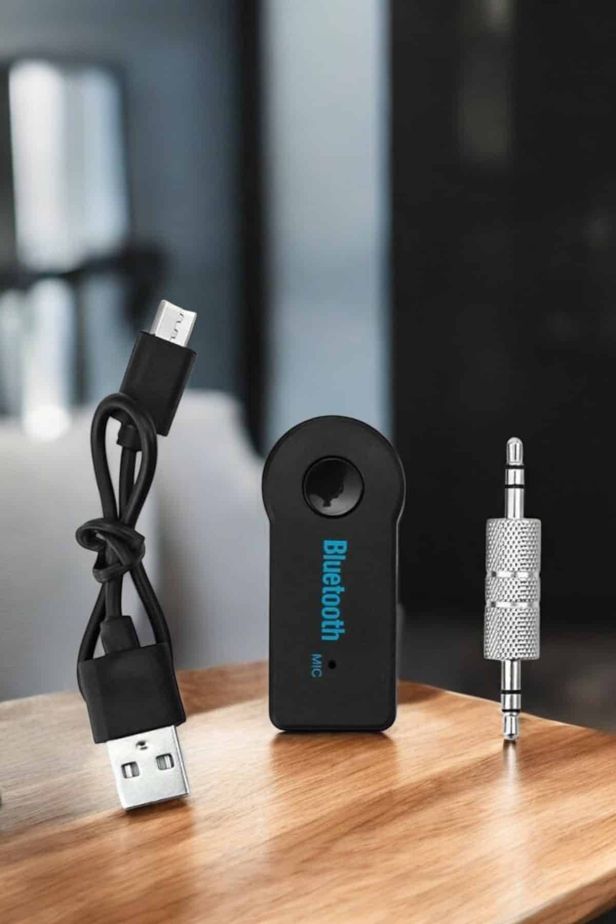Kablosuz Bluetooth Aux Araç Kiti Siyah Hafıza Kartlı - Bayi Depom Kablosuz Bluetooth Aux Araç Kiti Siyah Hafıza Kartlı - Bayi Depom