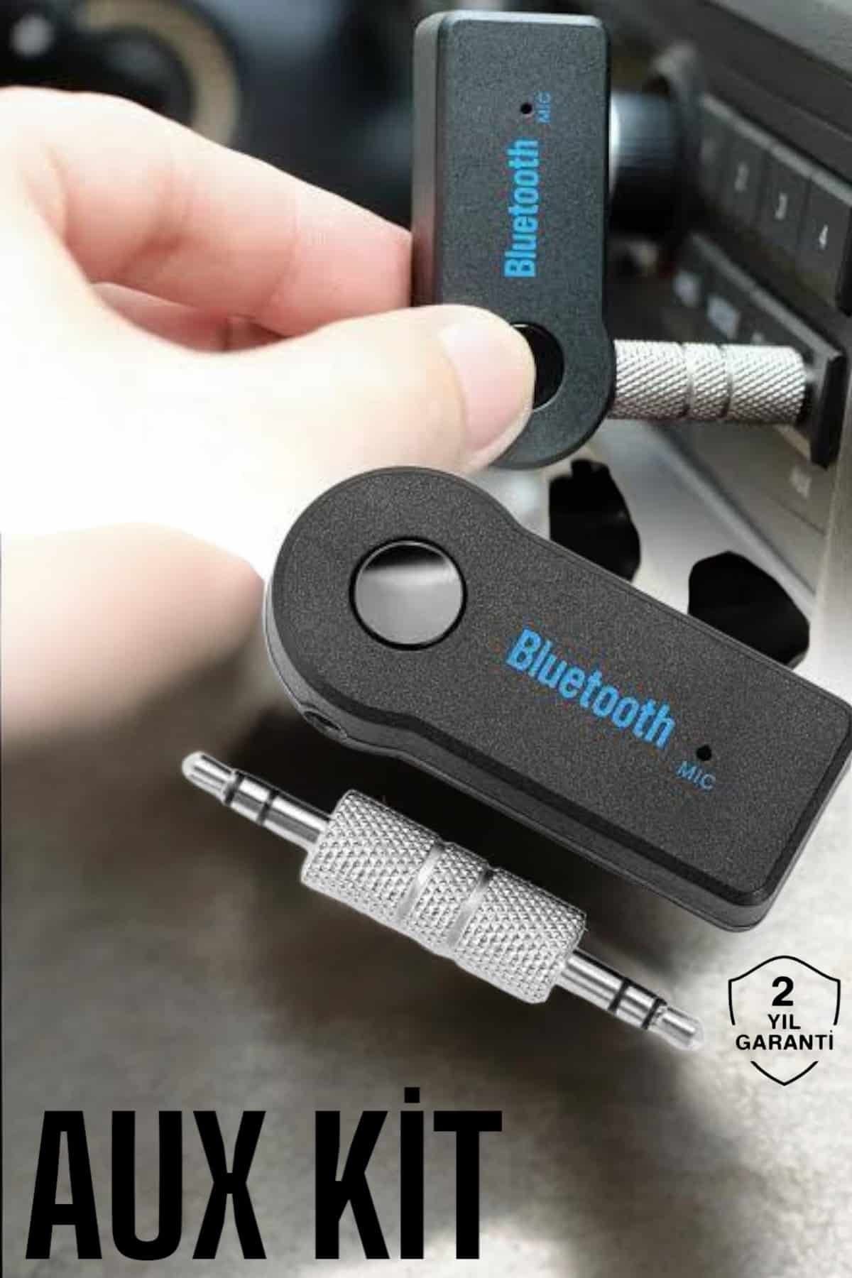 Kablosuz Bluetooth Aux Araç Kiti Siyah Hafıza Kartlı - Bayi Depom Kablosuz Bluetooth Aux Araç Kiti Siyah Hafıza Kartlı - Bayi Depom