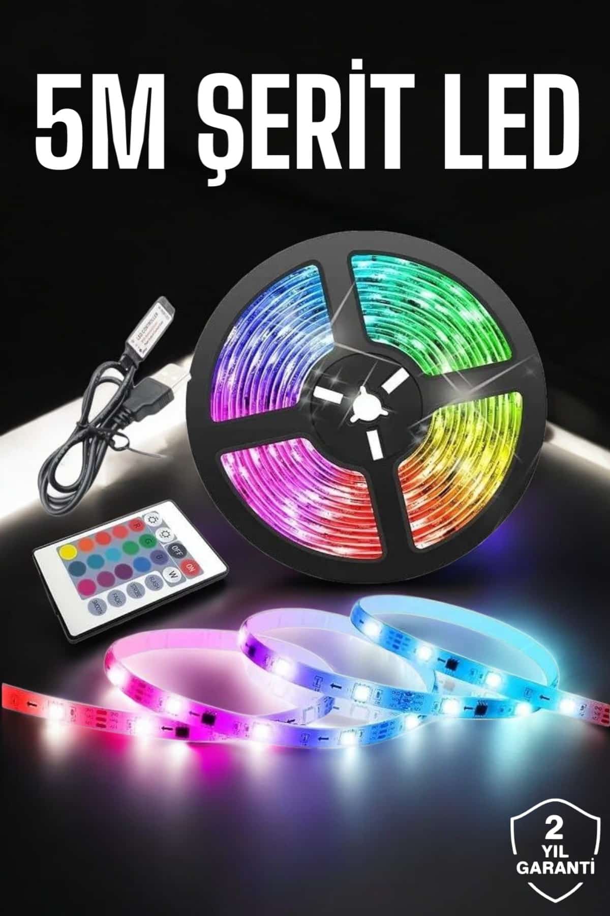 Led Işık 5 Metre Şerit Led RGB Işıklı - Bayi Depom Led Işık 5 Metre Şerit Led RGB Işıklı - Bayi Depom