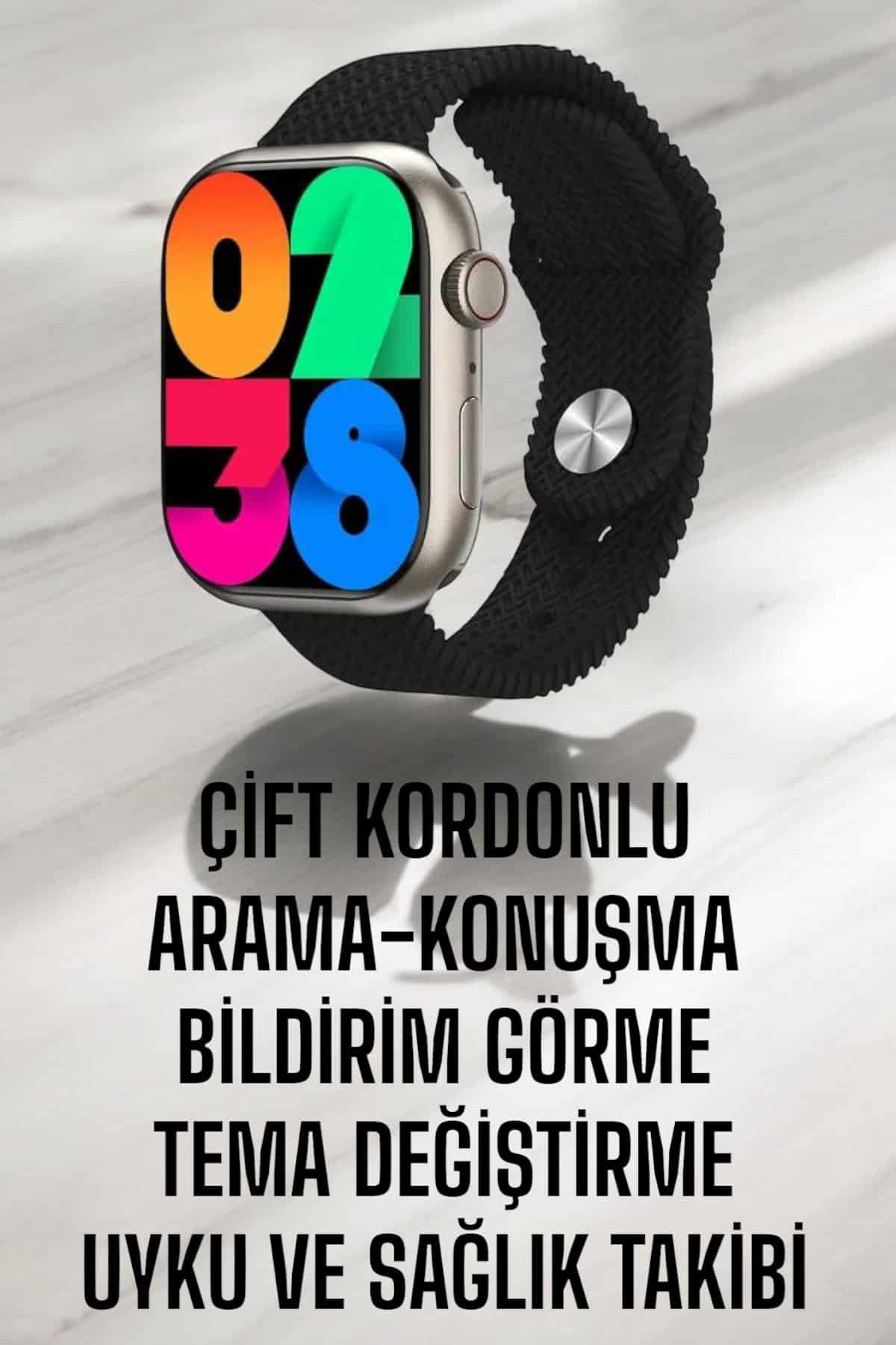 Akıllı Saat Tema Değiştirme Uyku ve Sağlık Takibi Bluetooth Bağlantılı - Bayi Depom