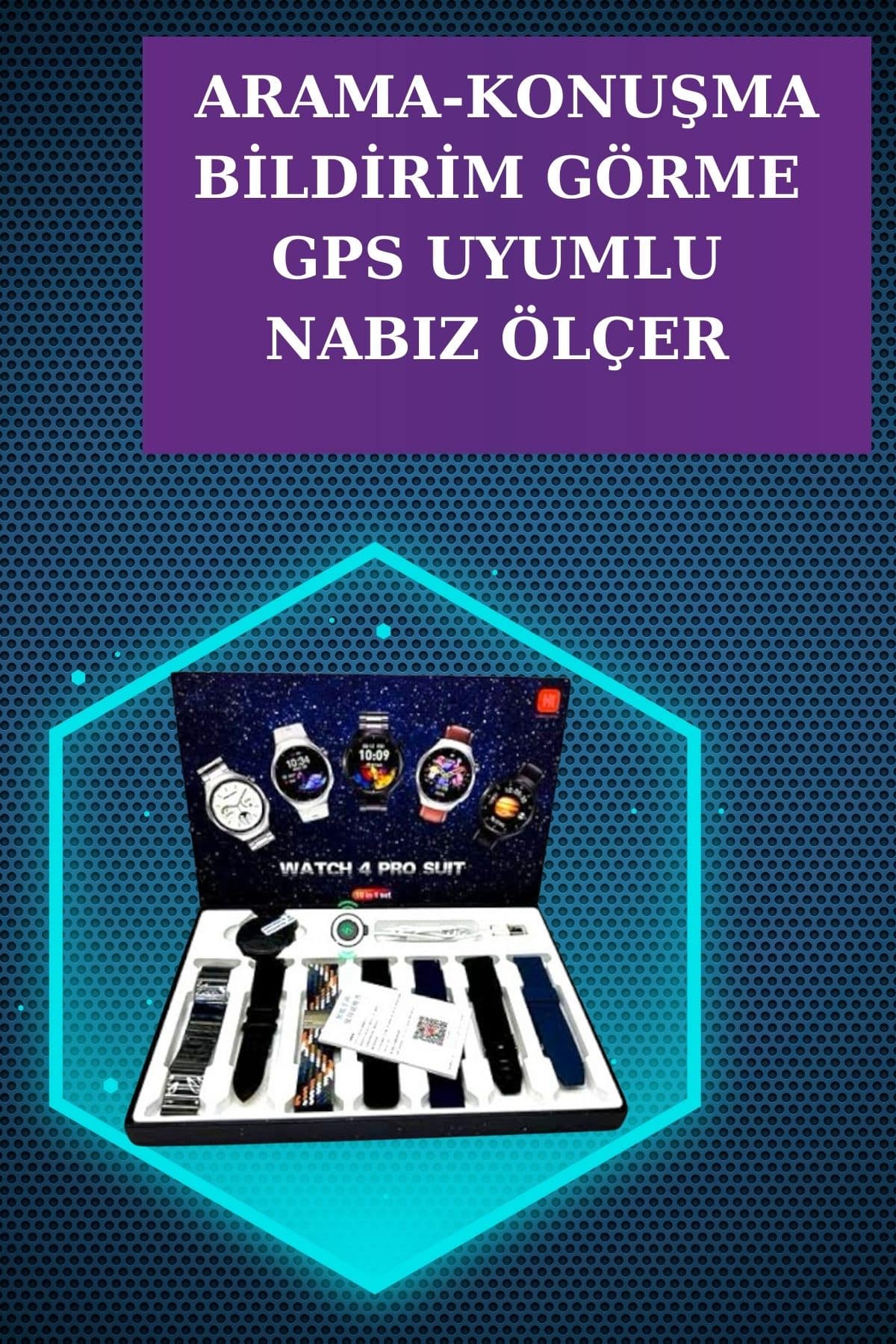 Gamer Kulaklık ve Çok Kordonlu Akıllı Saat Gürültü Önleyici GPS Desteği - Bayi Depom